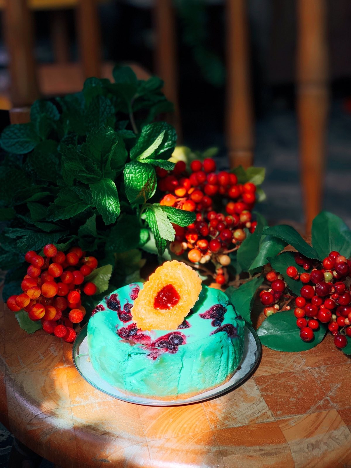 Mint Berries Cocoa Cheesecake 薄朱莓蛋